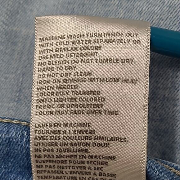 L'Agence Sada High Rise Cropped Slim Straight Leg Jeans in Bellevue Wash size 31 - Picture 11 of 12